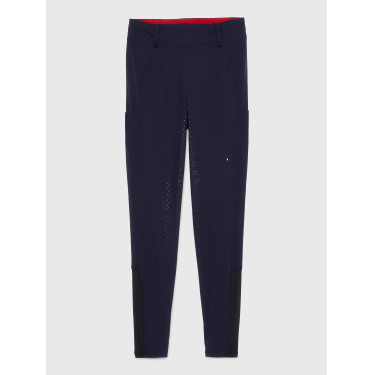 Pantaloni Tommy Hilfiger Equestrian Hudson Hybrid full grip donna Cielo del deserto Blu Pantaloni Tommy Hilfiger Equestrian Hudson Hybrid full grip donna Cielo del deserto Blu