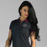 Polo donna TIJUANA Flags & Cup Blu navy