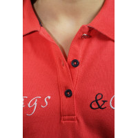 Polo bambino HEREDIA Flags & Cup Corallo Rosso