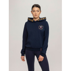 Felpa con cappuccio Tommy Hilfiger Equestrian Colorado logo donna Cielo del deserto Blu Felpa con cappuccio Tommy Hilfiger Equestrian Colorado logo donna Cielo del deserto Blu