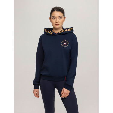 Felpa con cappuccio Tommy Hilfiger Equestrian Colorado logo donna Cielo del deserto Blu Felpa con cappuccio Tommy Hilfiger Equestrian Colorado logo donna Cielo del deserto Blu