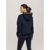 Felpa con cappuccio Tommy Hilfiger Equestrian Colorado logo donna Cielo del deserto Blu