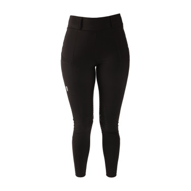 Leggings da equitazione Kentucky Classic con grip al ginocchio donna Nero