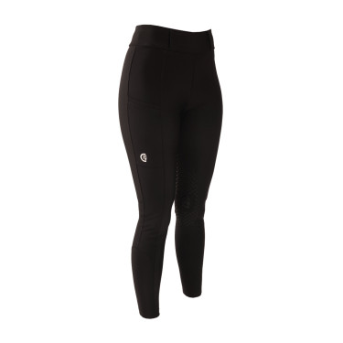 Leggings da equitazione Kentucky Classic con grip al ginocchio donna Nero