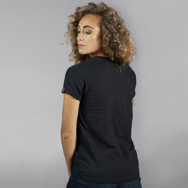 T-shirt femme MANAGUA Flags & Cup Bleu marine