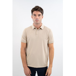 Polo SG x Harcour Nino homme Lino Beige Polo SG x Harcour Nino homme Lino Beige