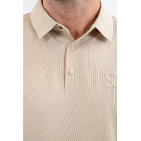 Polo SG x Harcour Nino homme Lino Beige Polo SG x Harcour Nino homme Lino Beige
