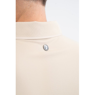 Polo SG x Harcour Nino homme Lino Beige Polo SG x Harcour Nino homme Lino Beige