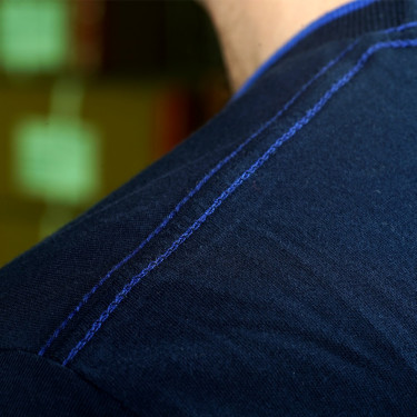 Maglietta uomo TIAPARO Flags & Cup Blu navy