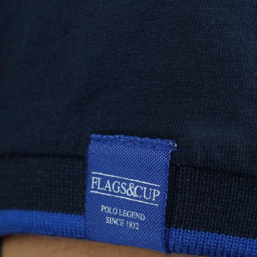 Maglietta uomo TIAPARO Flags & Cup Blu navy