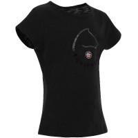 T-shirt da bambino EQUITHÈME "Claire" Nero