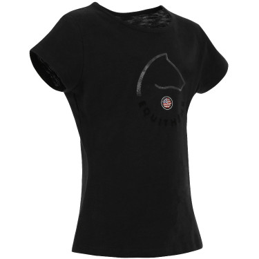 T-shirt da bambino EQUITHÈME "Claire" Nero T-shirt da bambino EQUITHÈME "Claire" Nero