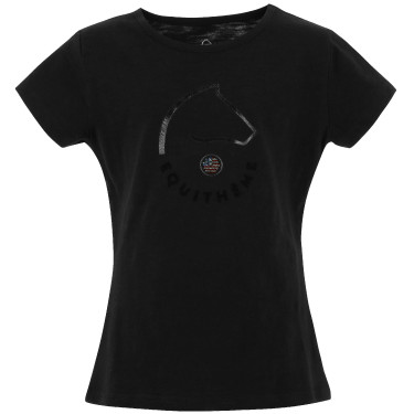 T-shirt da bambino EQUITHÈME "Claire" Nero T-shirt da bambino EQUITHÈME "Claire" Nero