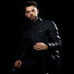 Giacca leggera uomo RESO Flags & Cup Blu navy