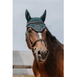 Cuffia anti-mosche Equithème Brocart Verde scuro