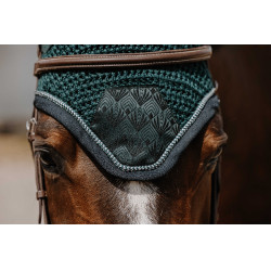 Cuffia anti-mosche Equithème Brocart Verde scuro