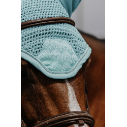 Cuffia anti-mosche Equithème Brocart Azzurro cielo Blu