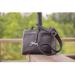 Borsa Pénélope Pablito grande modello Motivo chevron / nero