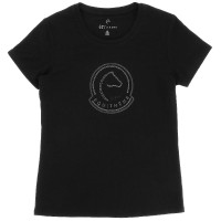 T-shirt Ti amo Equithème Rosalie Nero