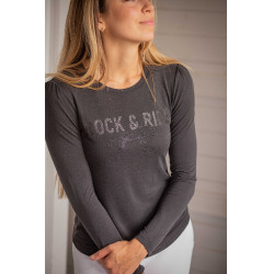 Maglietta a maniche lunghe Pénélope Lovely Antracite Grigio