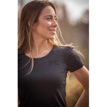 T-shirt Pénélope Techty a maniche corte Grigio