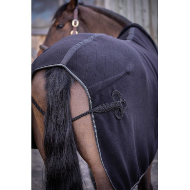 Coperta in pile Diagonal Paddock Sport Nero