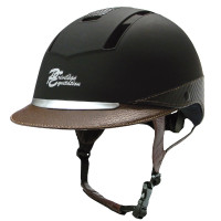 Casco Privilege Equitazione COMFORT Nero / marrone Casco Privilege Equitazione COMFORT Nero / marrone