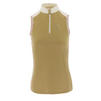 Polo Equithème jersey senza maniche Talpa Marrone