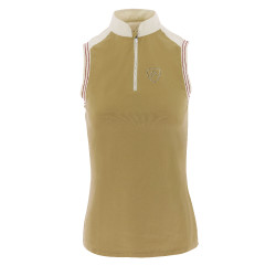 Polo Equithème jersey senza maniche Talpa Marrone Polo Equithème jersey senza maniche Talpa Marrone