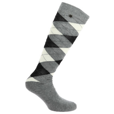 Calze Equithème Argyle donna Grigio / écru Calze Equithème Argyle donna Grigio / écru