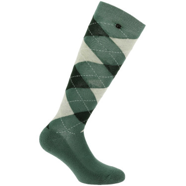 Calze Equithème Argyle donna Verde salvia / antracite
