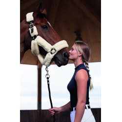 Capezzina Equithème Teddy Cioccolato / écru Marrone