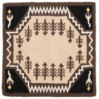 Tappeto navajo Westride by Franck Perret Sioux Marrone / beige