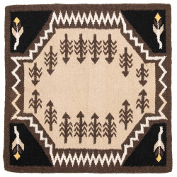 Tappeto navajo Westride by Franck Perret Sioux Marrone / beige