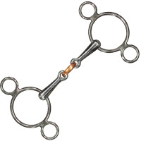 Filet da concorso Doppio Snodo Privilege Equitation Inox / oliva rame