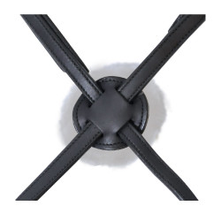 Muserolle croisée Cabourg Privilege Equitation Noir