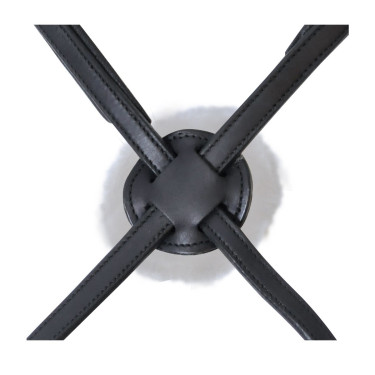 Muserolle croisée Cabourg Privilege Equitation Noir