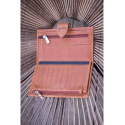 Portafoglio Pénélope Bertille Cognac Marrone