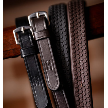 Redini Horseware con grip in gomma sul pollice Nero