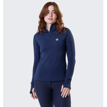 Polo 1/4 zip Horseware invernale Strive donna Marina Blu marino Polo 1/4 zip Horseware invernale Strive donna Marina Blu marino