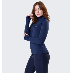 Polo 1/4 zip Horseware invernale Strive donna Marina Blu marino Polo 1/4 zip Horseware invernale Strive donna Marina Blu marino