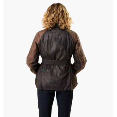 Cappotto cerato Horseware 40° anniversario donna Baio heritage / verde Rambo