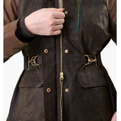 Cappotto cerato Horseware 40° anniversario donna Baio heritage / verde Rambo