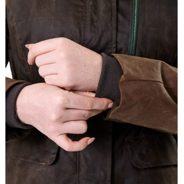 Cappotto cerato Horseware 40° anniversario donna Baio heritage / verde Rambo