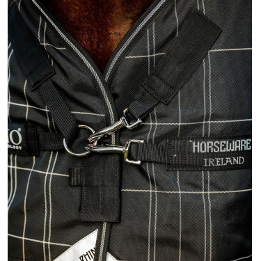 Coperta Horseware Rhino Turnout Bundle liner 0 g e 200 g Quadri nero / nero e bianco Motivi Coperta Horseware Rhino Turnout Bundle liner 0 g e 200 g Quadri nero / nero e bianco Motivi