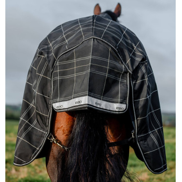 Coperta Horseware Rhino Turnout Bundle liner 0 g e 200 g Quadri nero / nero e bianco Motivi