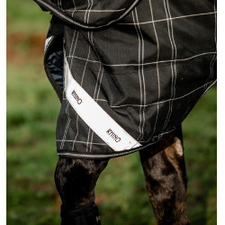 Coperta Horseware Rhino Turnout Bundle liner 0 g e 200 g Quadri nero / nero e bianco Motivi