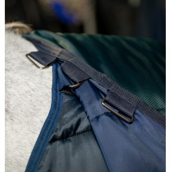 Coperta da scuderia Horseware Amigo Ripstop Insulator 50g Verde dinastia / blu marine / argento