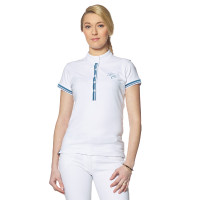 Polo Flags & Cup Copacabana maniche corte Bianco / blu elettrico