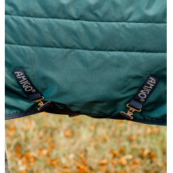 Coperta da scuderia Horseware Amigo Ripstop Insulator 50g Verde dinastia / blu marine / argento